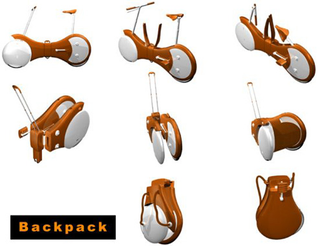 Illustration for article titled The Backpack Bicycle For Ultra-Portable, Potentially Dangerous Transportation